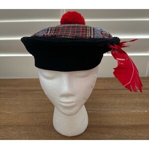J.S. WILSON Vintage Sandringham Make Tartan Newsboy Hat